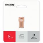 Флешка Smartbuy 008GBMC5, 8 Гб, USB2.0, чт до 20 Мб/с, зап до 10 Мб/с, розовая