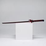 Сувенирное оружие "Катана Гэндзи" 108 см, черная с красным, пенополистирол