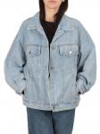 8812-1 LT. BLUE Куртка джинсовая женская оверсайз