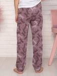 Брюки пижамные детские, модель 325, трикотаж (28 размер, Стрекоза, лиловый )
