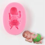 Молд «Малыш», силикон, 6*4*2 см, цвет розовый
