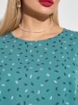 Блузка 0220-1 бирюзово-зеленый