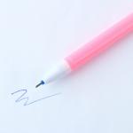 Ручка прикол шариковая синяя паста пластик с резиновым доп.элементом «Дружок»