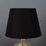 Настольная лампа Элегия Е14 40Вт черно-золотой 20х20х31 см RISALUX