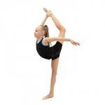 Майка-борцовка для гимнастики и танцев Grace Dance, р. 34, цвет чёрный/бирюзовый