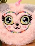 Брелок - блокнот плюшевый "Beautiful cat", pink