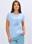 11-039-31 футболка "Руна" голубой, бабочка