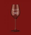 Бокал для вина Oh vine! "Идеальный возраст: мои 40", 400мл