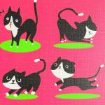 Альбом для рисования А4 20л., Проф-Пресс, скрепка,целюлозный картон обложка, тиснение лён, блок офсет, 100г/м2, "Очаровательная кошка"