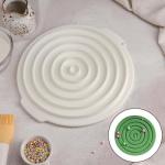 Форма для муссовых десертов и выпечки Доляна «Слои», силикон, 27_25,5 см, цвет белый