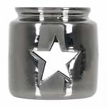 Аромалампа "Звезда", свеча в комплекте, серебряная, 7,5х7,5х7,5 см, для бани и сауны "Банные штучки" /12