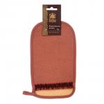 Мочалка «Королевский пилинг», рукавица с декором-тесьма, medium, в ассортименте 3 цвета,14,5х25 см, "Банные штучки" / 108/ 18