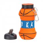 Бутылка для воды, 550 мл, "Баскетбольный мяч", складная, 18 х 8.7 см