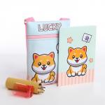 Подарочный набор для девочки Lucky, сумка, карандаши, раскраска