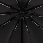 Зонт автоматический «Night», 3 сложения, 10 спиц, R = 51 см, цвет чёрный