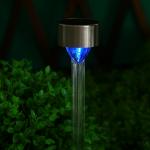 INBLOOM Фонарь на солн.батарее 5x32см, 1LED, RGB, 1x1.2V AAA 200mAh Ni-MH, пластик, нерж.сталь