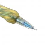 FLOMIK Ручка гелевая, корпус в форме кристалла, 3 вида, 17,7 см, пластик, наконечник 0,7 мм