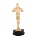 Наградная фигура мужская, «Оскар», подставка пластик черная, 24 х 8,8 х 8,8 см.