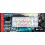 Клавиатура Defender Ivory GK-579, игровая,проводная,механическая,подсветка,87 кл,USB,белая