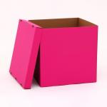 Коробка для воздушных шаров, Розовая 60 х 60 х 60 см