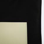 Шопер  NAZAMOK, карман кожзам, цвет чёрный, оливковый, 40х35 см