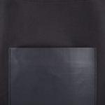 Шопер с карманом, чёрный цвет, 40 х 35 см