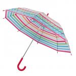 Зонт - трость полуавтоматический «Полосы», 8 спиц, R = 47 см, разноцветный