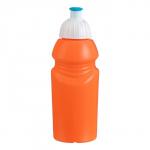 Бутылка для воды велосипедная, 400 мл, с поильником, 18 х 6.2 х 6.2 см, оранжевая