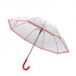 Зонт - трость полуавтоматический «Стиль», 8 спиц, R = 51 см, цвет красный