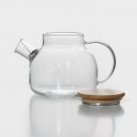 Набор чайный стеклянный BellaTenero «Эко», 5 предметов: чайник 900 мл, 4 кружки 350 мл