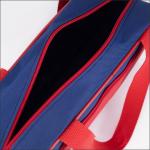 Сумка для обуви на молнии, наружный карман, TEXTURA, цвет синий/красный
