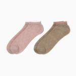 Набор женских носков KAFTAN 2 пары, р. 36-39 (23-25 см), розовый/зеленый