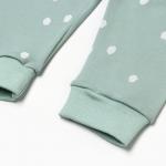 Ползунки детские "Лисичка", цвет ментол, рост 80