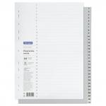 Разделитель листов OfficeSpace А4, 31 лист, цифровой 1-31, серый, пластиковый, 366054
