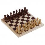 Шахматы ТРИ СОВЫ обиходные, деревянные с деревянной доской 29*29см, НИ_46630