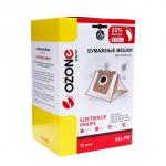 Мешки-пылесборники XXL-P02 Ozone бумажные для пылесоса, 12 шт + 2 микрофильтра