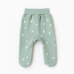 Ползунки детские "Лисичка", цвет ментол, рост 62 см