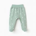 Ползунки детские "Лисичка", цвет ментол, рост 68 см
