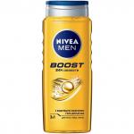 NIVEA MEN 500мл Гель для душа, тела, лица и волос BOOST 3в1