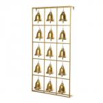 Декор настенный металл "Колокола" 15 колокольчиков золото 97х50,5х10 см