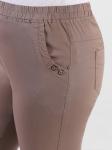 Летние брюки на круговой резинке женские больших размеров