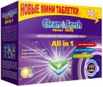 Таблетки для ПММ Сlean&Fresh mini tabs 10гр; 100 шт