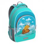 Рюкзак школьный Erich Krause ErgoLine 15L, 39 х 28 х 14 см, эргономичная спинка, Capybara Travel 60097