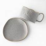 Чайная пара керамическая «Сканди», 2 предмета: кружка 220 мл, блюдце 13х13,6 см