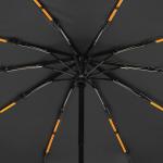 Зонт автоматический «Однотон», с фонарем, 3 сложения, 10 спиц, R = 51 см, цвет синий