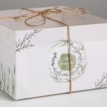 Коробка для капкейка, кондитерская упаковка, 4 ячейки, «Для тебя», 16 х 16 х 7.5 см