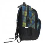 Рюкзак молодёжный 45 х 32 х 23 см, Grizzly, эргономичная спинка, зелёный/синий