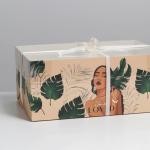 Коробка для капкейка, кондитерская упаковка, 6 ячеек, «Дикая», 23 х 16 х 10 см