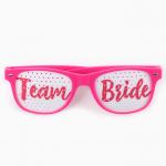 Карнавальный аксессуар- очки "Team bride"