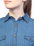 A66005 Рубашка джинсовая женская (100 % хлопок)